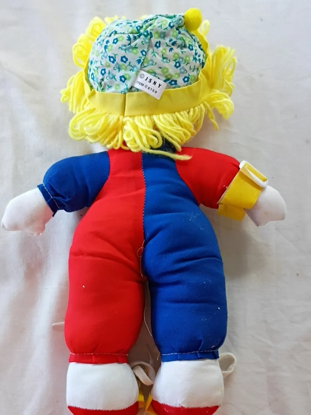 EUC Vintage JSNY Learn To Dress Stuffed Doll Clown #6159 13” high doll plush